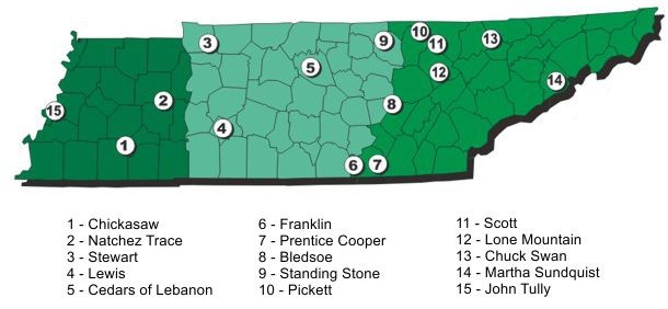 State Forest map