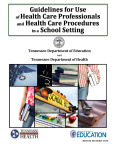 Guidelines for Health Professionals in a School Setting