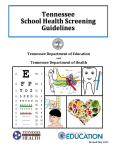School Health Screening Guidelines cover page