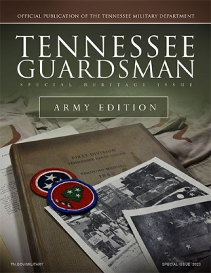 Image of magazine cover showing Tennessee patches and historic photos
