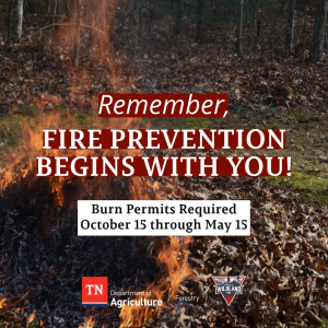 Burn Permits Required from October 15 to May 15